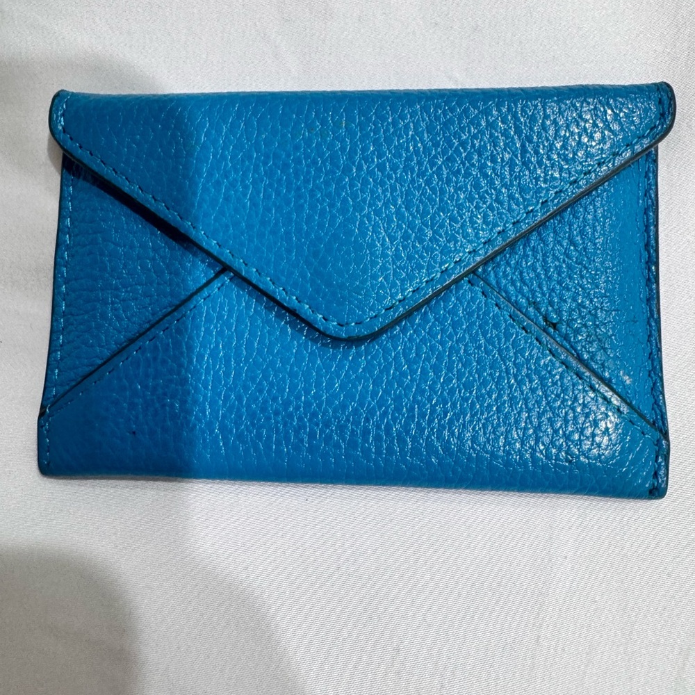 Chopard Blue Leather Envelope card holder